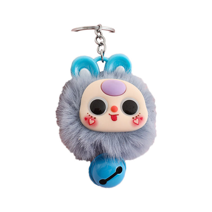 Wholesale Creative Popular Plush Doll  Keychain Car Bag Pendant Rabbit Fur Ball Pendant Student Commemorative Gift