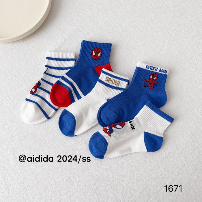 Wholesale 10pairs/pack Thin mid tube socks with mesh for boys baby socks children's socks