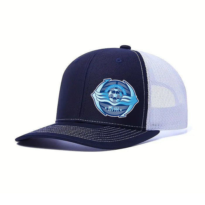 Wholesale football logo hat adult sports leisure mesh hat summer sun protection breathable