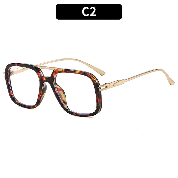 Wholesale Double Bridge Blue Light Blocking Fashion Glasses Frame for Women Everyday Street Style Accessory Resale