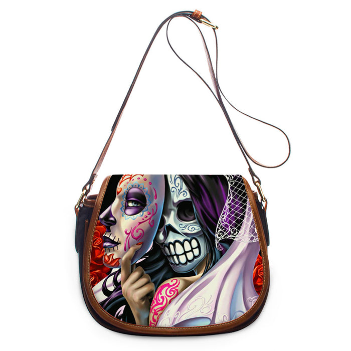 Wholesale Color Skull Print Shoulder Bag JDC-SD-ZhengNian001