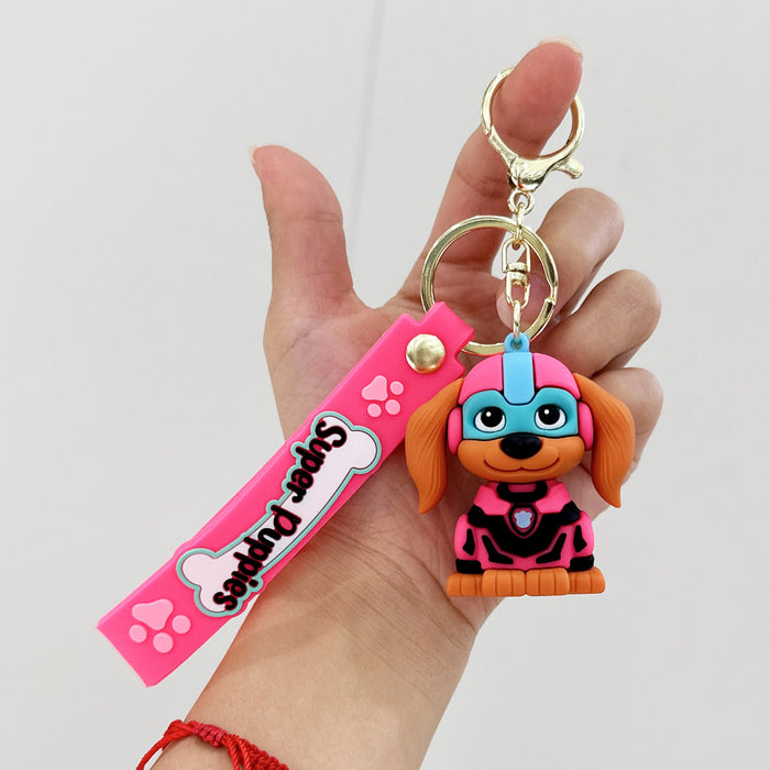 Wholesale Silicone Cartoon Dog Keychain JDC-KC-YuKun004