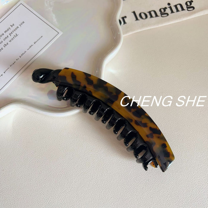 Wholesale Large Banana Clip for Multiple Hair Volumes Clip leopard Print  Twist Clip