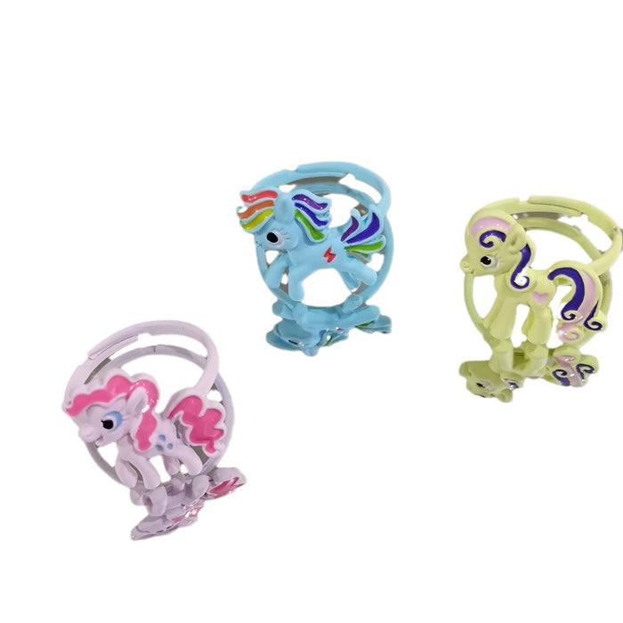Wholesale Pony Ring Female Cute Cartoon Sweet Children  Adjustable Tail Ring