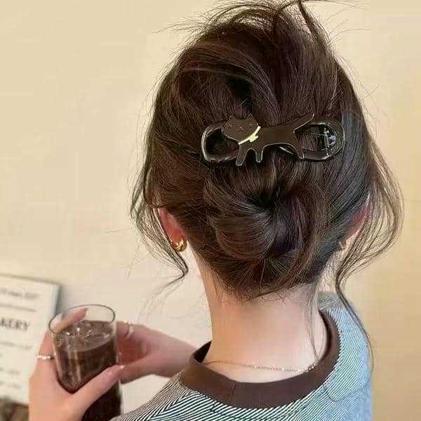 Wholesale Cute Cat Hair Clip Popular Clip Cat High-End Seamless Back of the Head