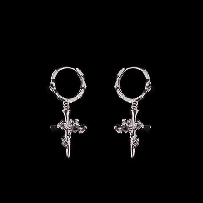 Wholesale cross earring sweet cool earbuckle earrings