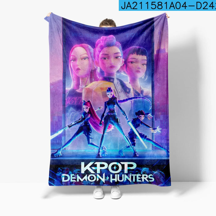 Wholesale Anime peripheral cute blanket nap blanket flannel print for warmth