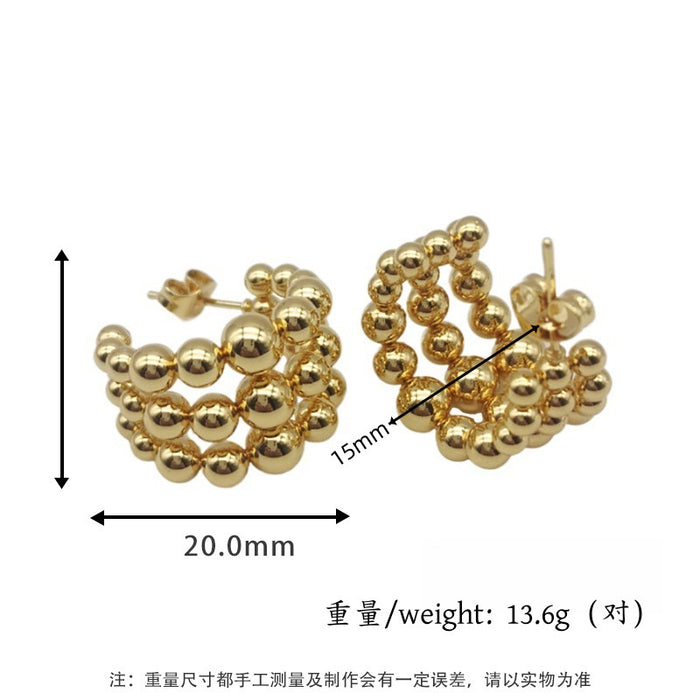 Wholesale Earrings, fashionable and high-end earrings, titanium steel earrings