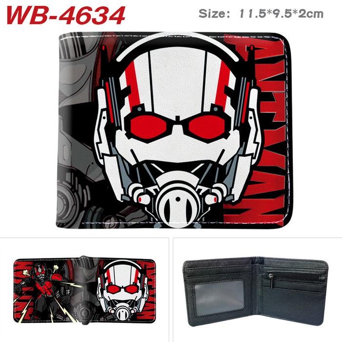 Wholesale Fashion Retro Superhero Bifold Wallet PU Leather Card Holder For Men Women