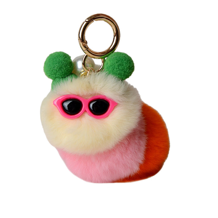 Wholesale Ugly-cute f caterpillar keychain