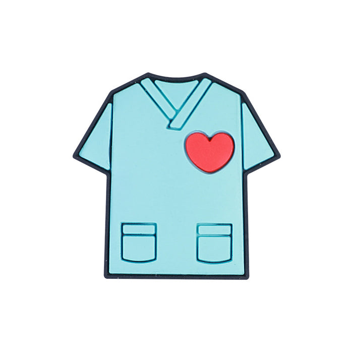 Wholesale 20pcs Cartoon nurse clothing accessories silicone beads creative badge telescopic buckle beaded stethoscope silicone beads