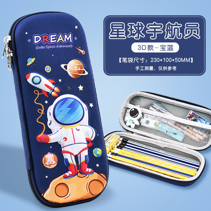 Wholesale New 3D Stereo Stationery Box for Primary School Students Cartoon Eva Pencil Case