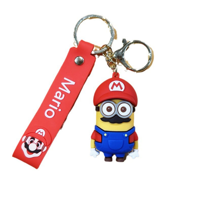 Wholesale Creative cartoon cross dressing keychain pendant