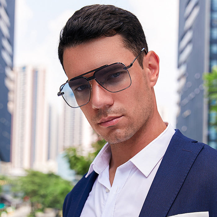 Wholesale frameless trim sunglasses men's fashion glasses sunglasses