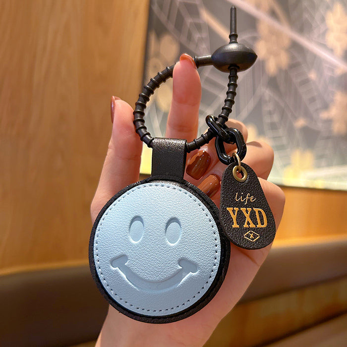 Wholesale Leather Smiley Keychain JDC-KC-WWX001