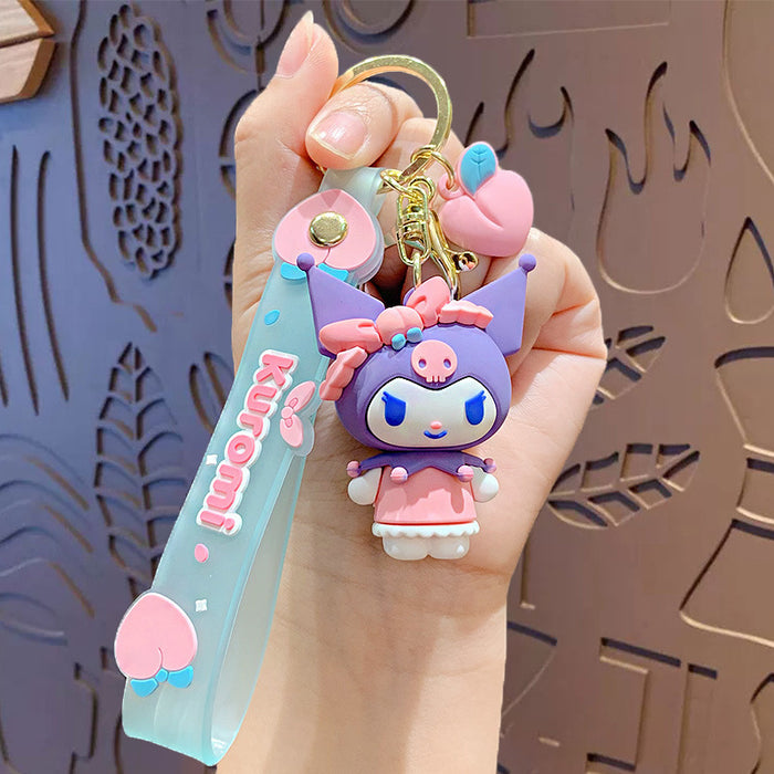 Wholesale Silicone Cartoon Doll Keychain JDC-KC-JiShi004