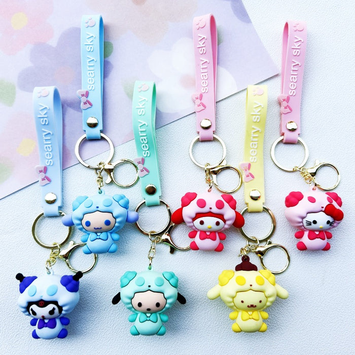 Wholesale PVC Cartoon Doll Keychain JDC-KC-WuYi164