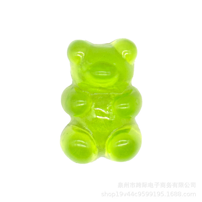 Wholesale Creative Transparent Acrylic Light Color Transparent Bear DIY Shoes Flower Shoes Buckle Accessories Accessories