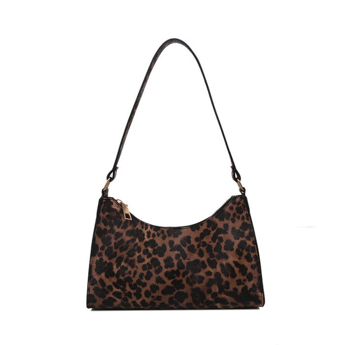 Wholesale Niche Design Bag Popular Hand-held Women's Bags Fashionable Leopard Print Single Shoulder Armpit Bags JDC-SD-MO005