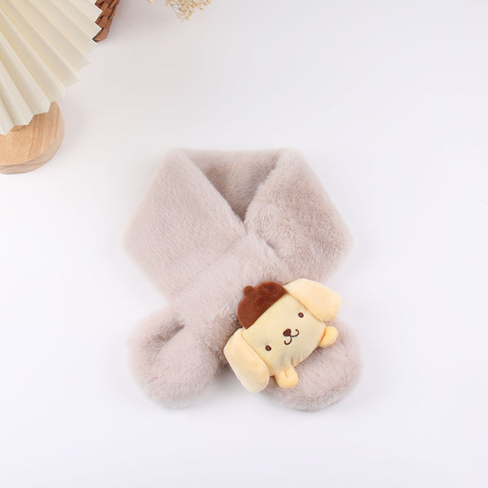 Wholesale Pure Color  Cartoon Cute Scarves