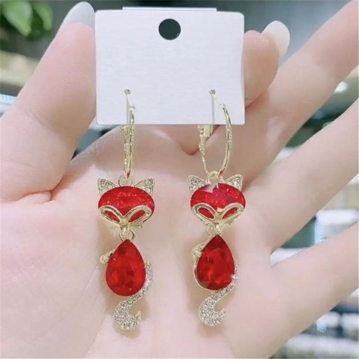 Wholesale   long earrings for women  red Agate Pearl earrings earrings