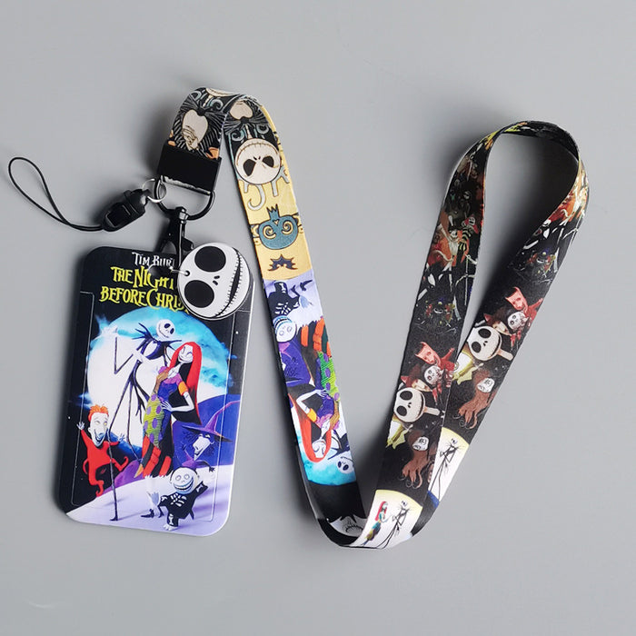 Wholesale  Cartoon Anime Phone Lanyard Card Holder For Students Bus Pass ID Badge Everyday Accessory