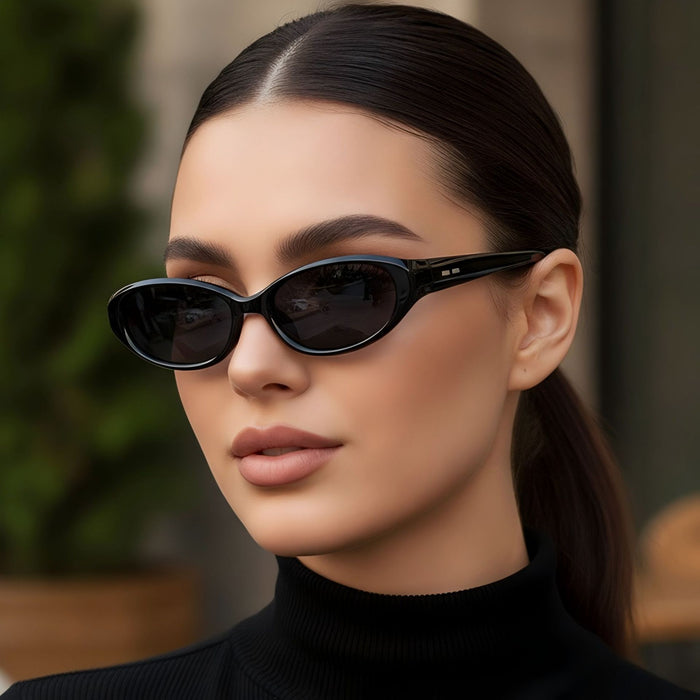 Wholesale Retro Small Frame Sunglasses with Ring Design Fashion Accessory for Boutique Resale