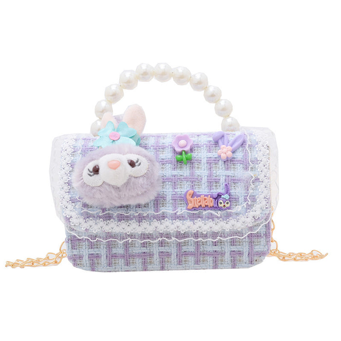 Wholesale Kids Pearl Chain Handbag Shoulder Bag JDC-SD-GSAT003