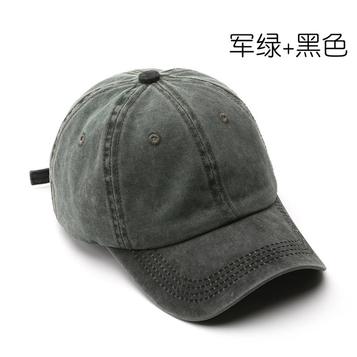 Wholesale  washing old splicing light board baseball cap