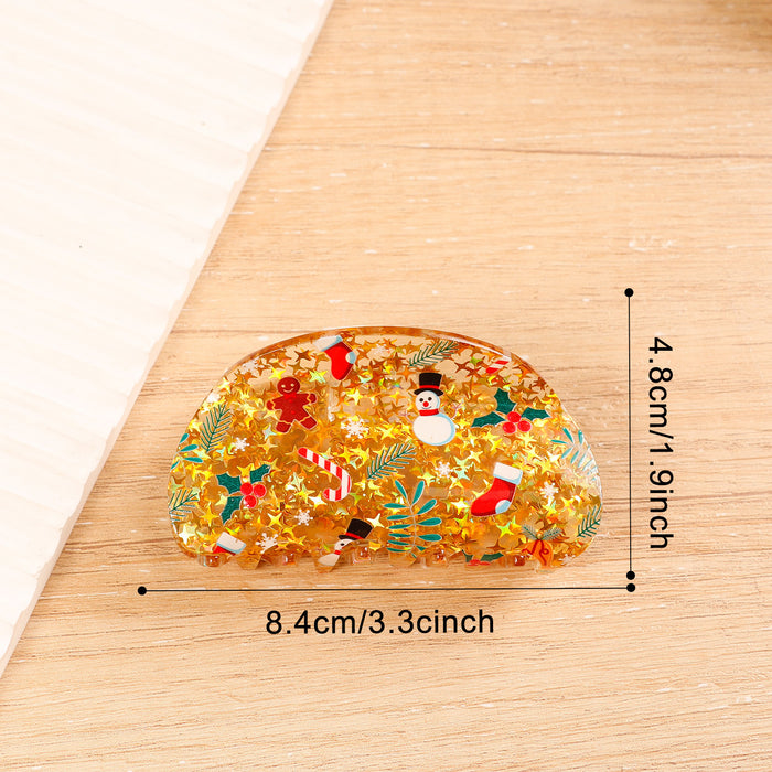 Wholesale Christmas ornaments semicircle clip