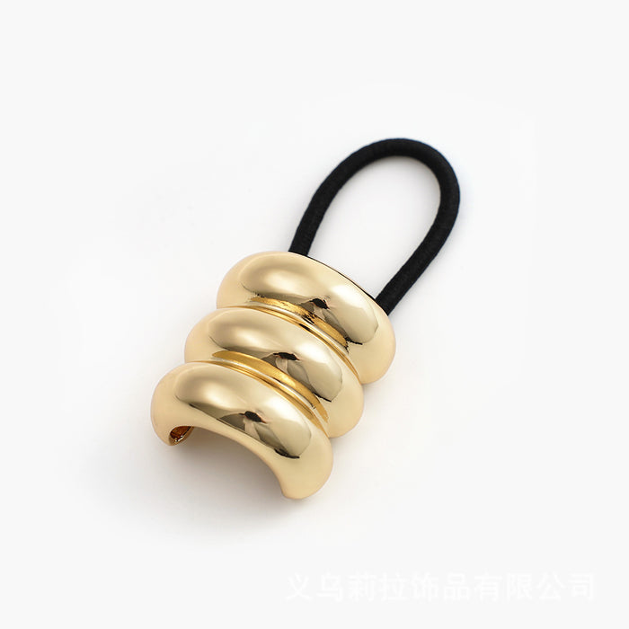 Wholesale Metal mini three-layer hair rope hair ring ponytail hair ring hair rope