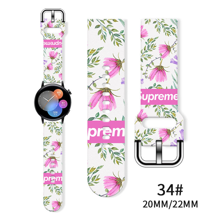 Wholesale Printed  Tpu Watch Strap Wrist Strap JDC-WD-NuoQi085