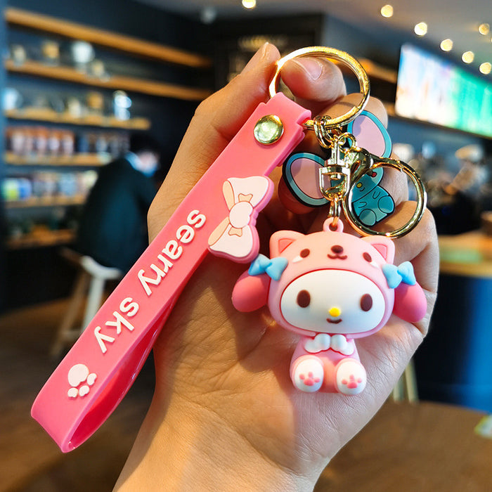 Wholesale Cartoon Silicone Doll Keychain JDC-KC-Tingm286