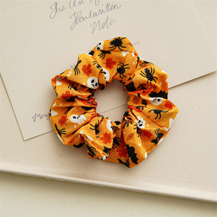 Wholesale Halloween Skull Series Satin Hair Tie JDC-HS-SanTai001