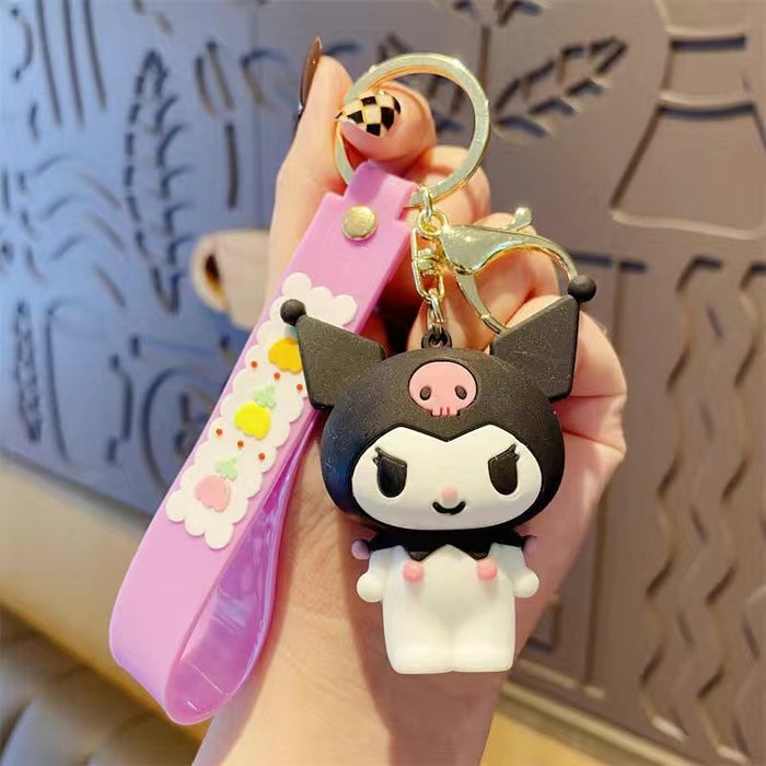 Wholesale Cartoon Doll Silicone Keychain JDC-KC-HongSheng010