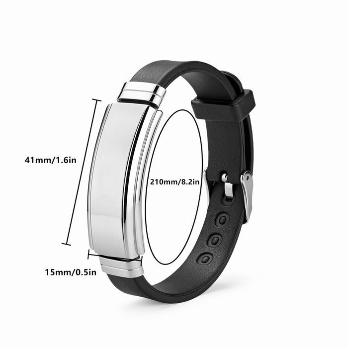 Wholesale Men' s Stainless Steel Engraved Bracelet,  Jewelry Accessor
