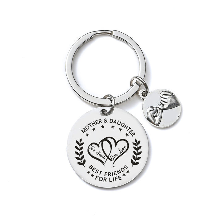 Wholesale Anniversary Stainless Steel Keychain JDC-KC-LinHeng003