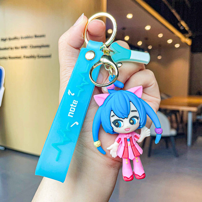 Wholesale PVC Cartoon Doll Keychain JDC-KC-LeZi030