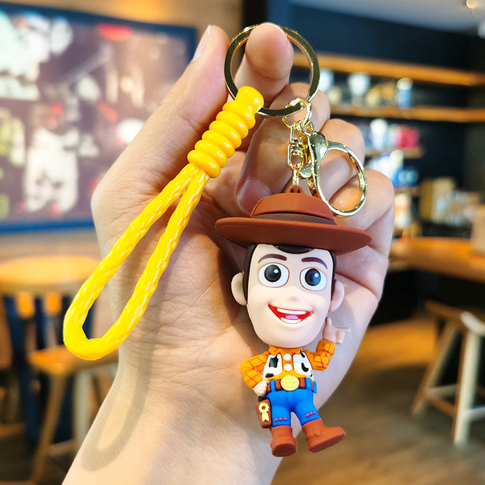 Wholesale Cartoon Silicone Doll Keychain JDC-KC-Tingm278