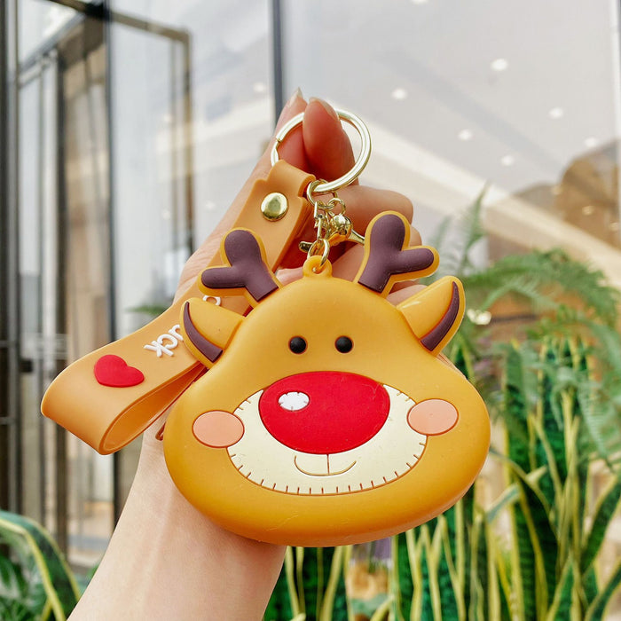 Wholesale Christmas coin purse keychain