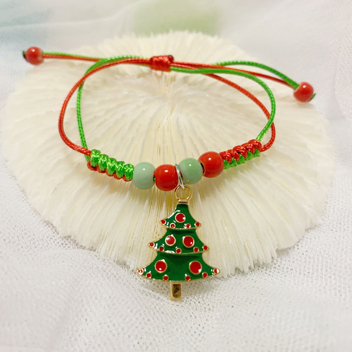 Wholesale Christmas cartoon bracelet  Christmas tree donuts deer a variety of optional manufacturers