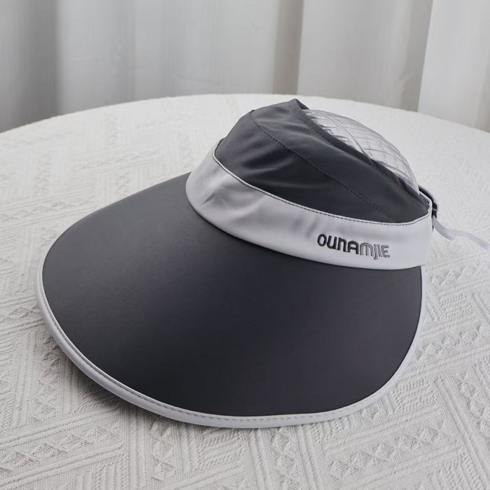 Wholesale Fisherman's hat, sun hat, women's large brim, empty top, summer UV protection, foldable, face covering, ice silk sun