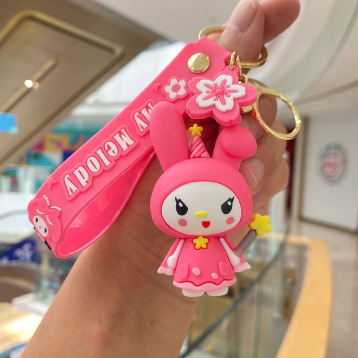 Wholesale Dolls Car Bag Pendants Silicone Keychains JDC-KC-PengYu004