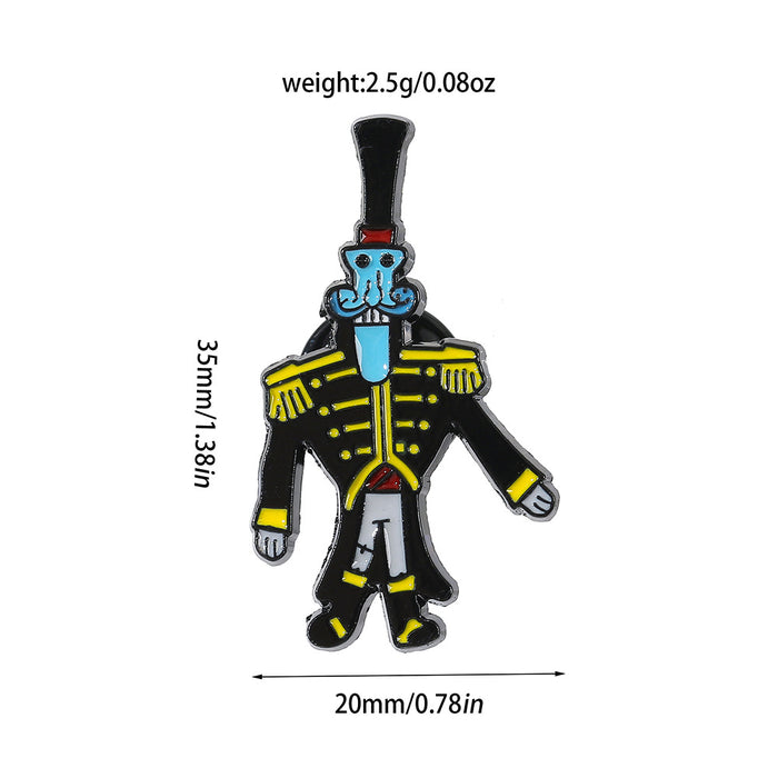 Wholesale Ghost Mom Cartoon Family Brooch Metal Pin Electroplated Fashion Accessory For DIY Craft And Party Gift