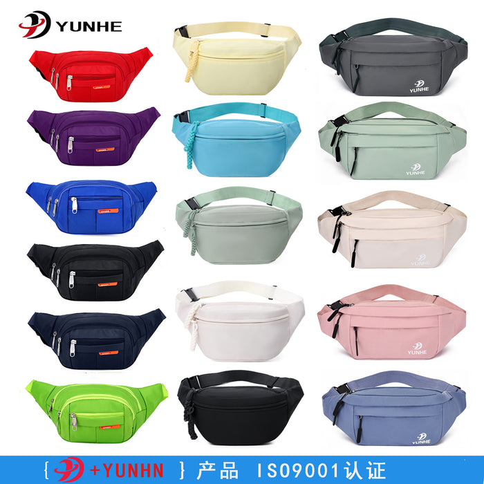 Wholesale Sports Waist Bag Casual Canvas Shoulder Crossbody Bag Outdoor Waterproof Chest Bag