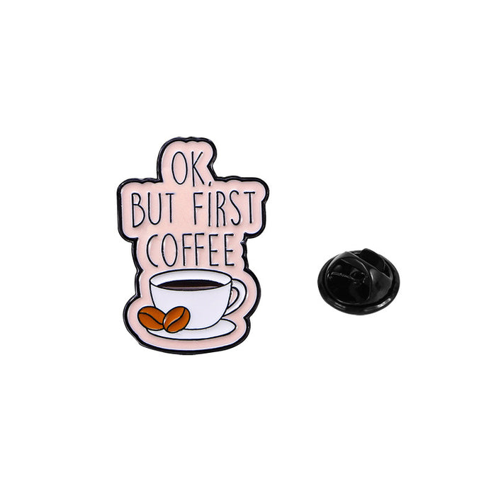 Wholesale Original  coffee cartoon cute  brooch