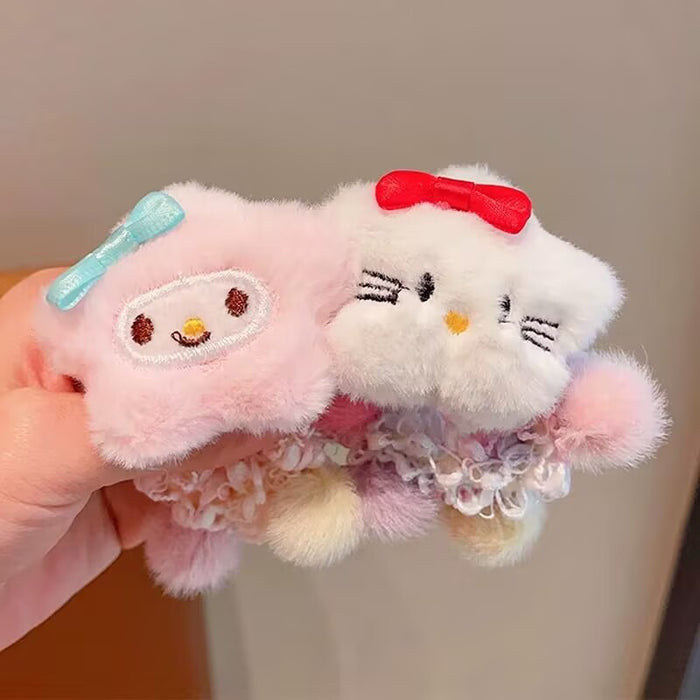 Wholesale Cute cartoon headband, plush headband, children's headband, tied ponytail, meatball headband accessories