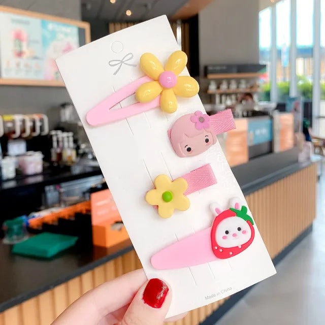 Wholesale Baby hairpins,  children' s hairpins,  cute bowknot fabric clips,  small size,  no hair damage