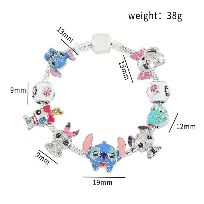 Wholesale Film and Television peripheral Animation Original God series  bad rabbit pan family bracelet diy beads loose beads jewelry
