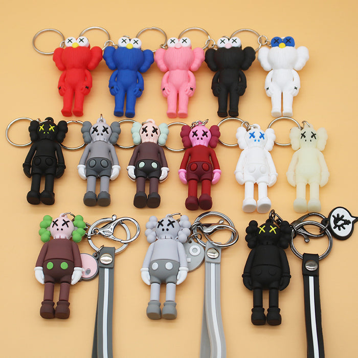 Wholesale Simple Cute Doll Bear Pendant Keychains